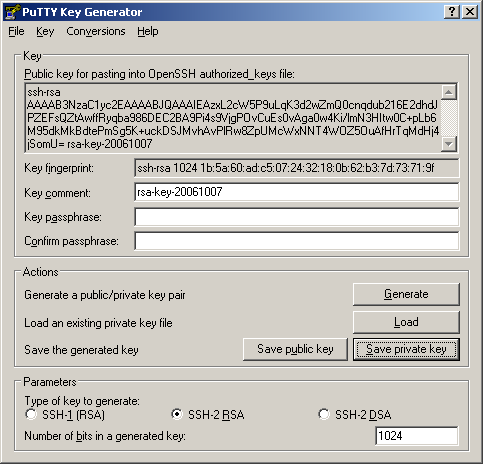 download putty key generator for mac